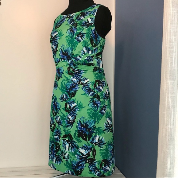 Green floral dress size 14 Banana Republic - Picture 2 of 10